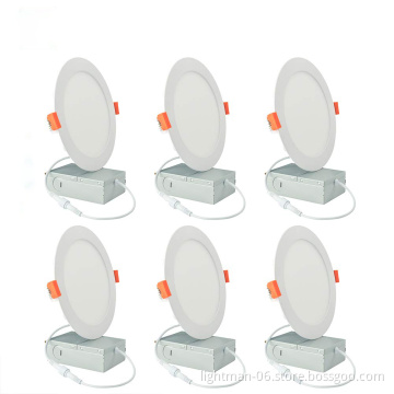 18W Dimmable LED Panel Light with Driver - ETL Certified 4 Inch 9 Watt & 6 Inch 12 Watt Round Square Recessed Slim Pot Light